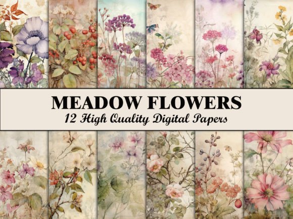 Download Flower Scrapbook Paper Botanical Pattern - Botanical pattern Collection