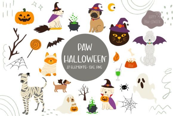 Download Cute Halloween Dog &amp; Cat SVG, PNG Bundle - Premium Bundle
