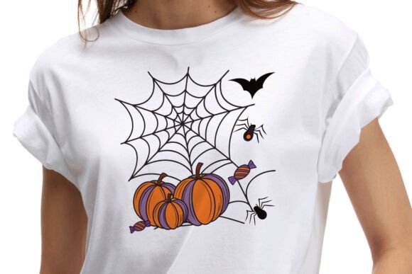 Download Halloween Pumpkin with Spider Web - Premium Resources